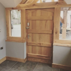 handmade oak door
